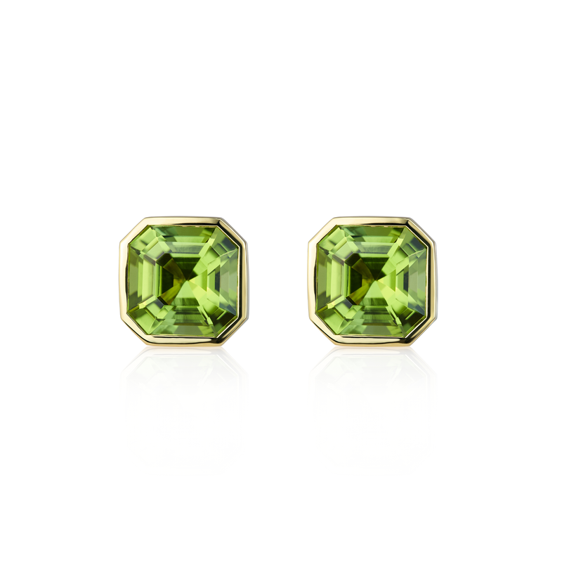 Grand Deco Pop Green Peridot Studs