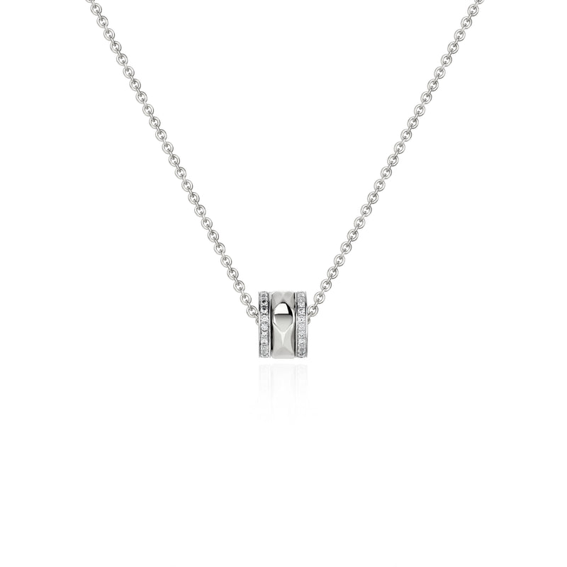 Horizon Infinite Pendant Necklace (Pavé)