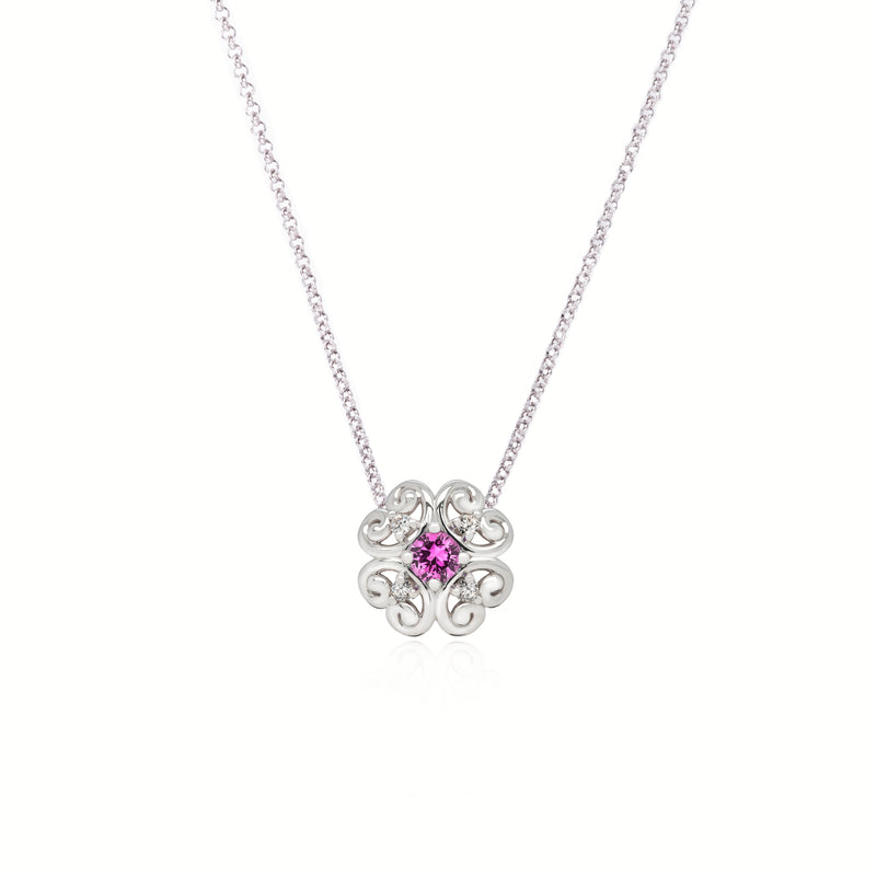 Lovedrops Lucky Pink Sapphire Necklace