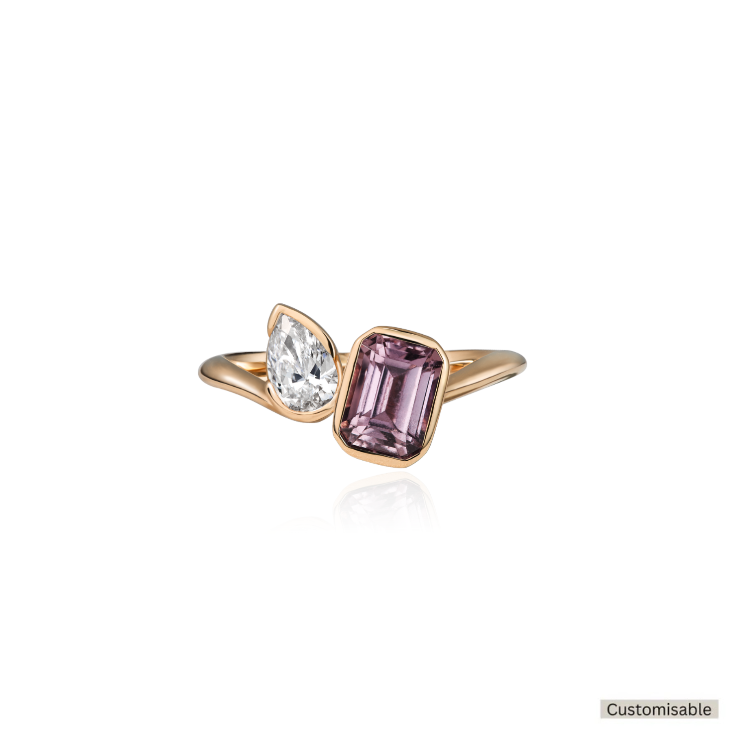 Duet Sapphire & Diamond Ring