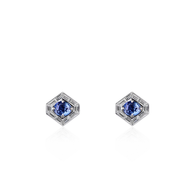 Jazz Age Crescendo Convertible Sapphire and Diamond High Jewel (Necklace/Earrings)