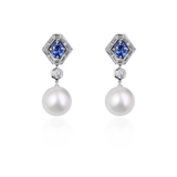 Jazz Age Crescendo Convertible Sapphire and Diamond High Jewel (Necklace/Earrings)