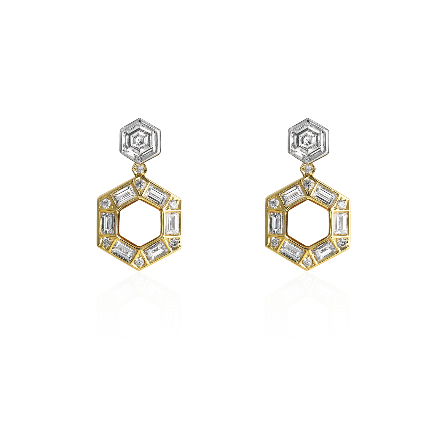 Jazz Age Halo Convertible Diamond Earrings