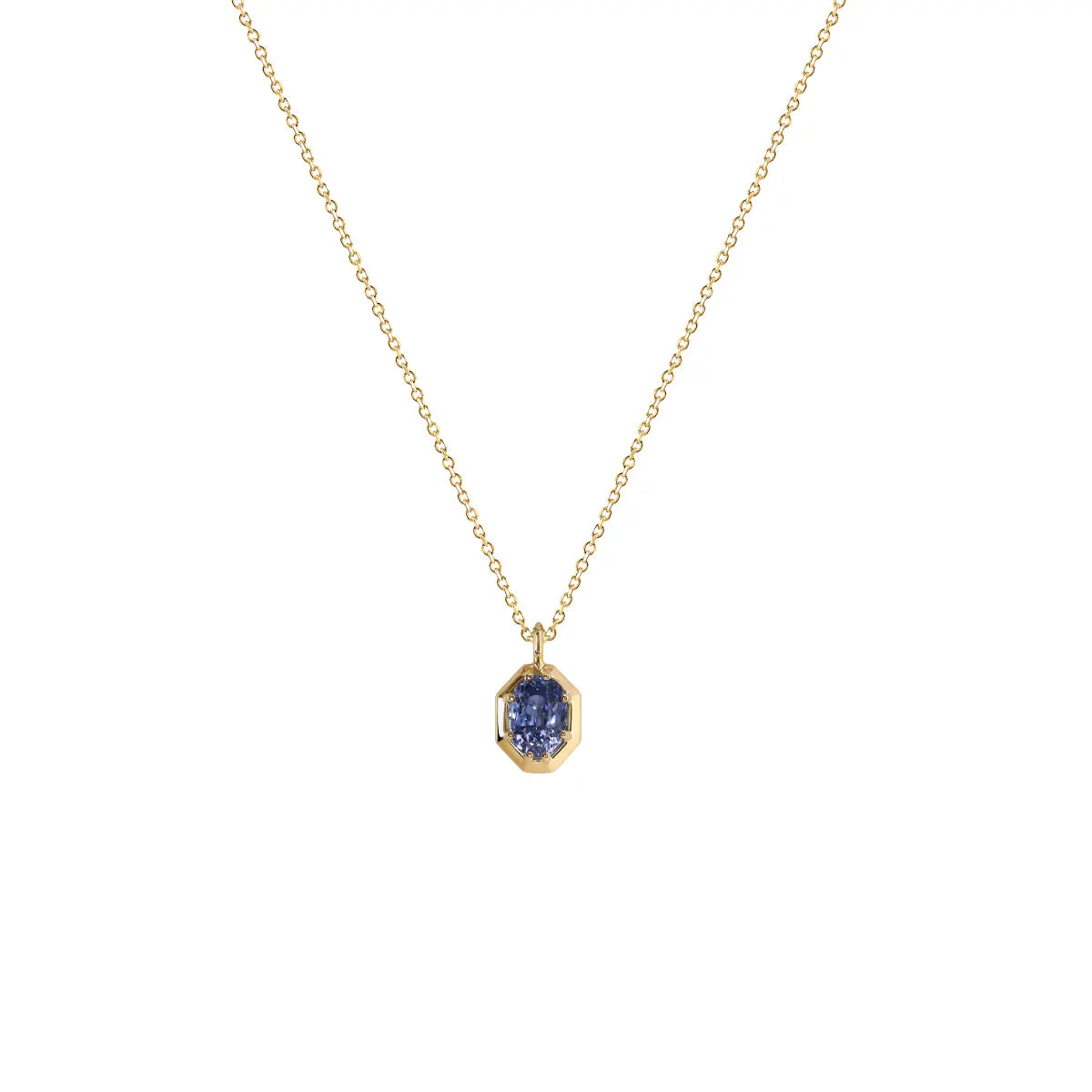 Pocketful of Gems Traceable Blue Sapphire Necklace