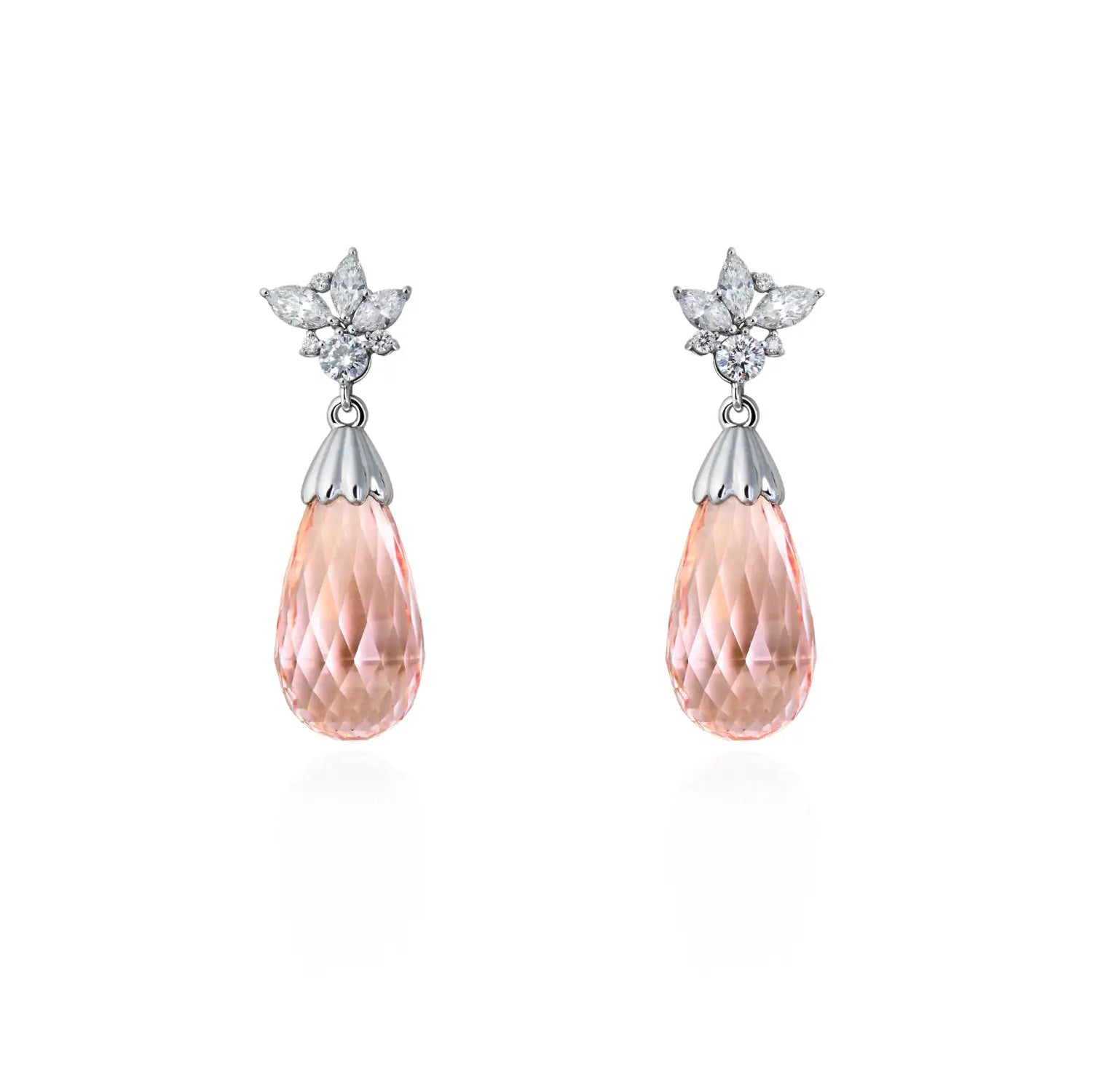 Marquise Mist Briolette Dew Earrings