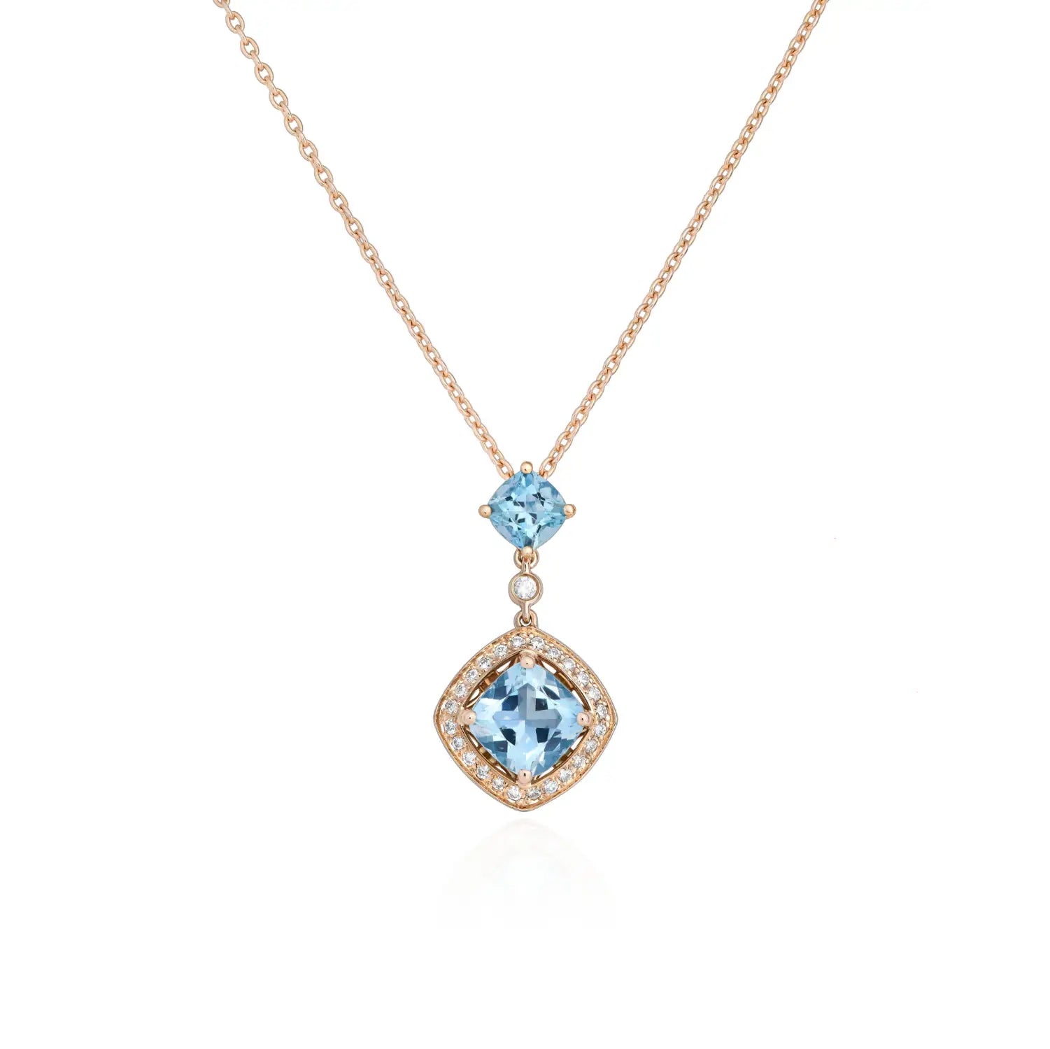 Galle Lights Aquamarine Necklace