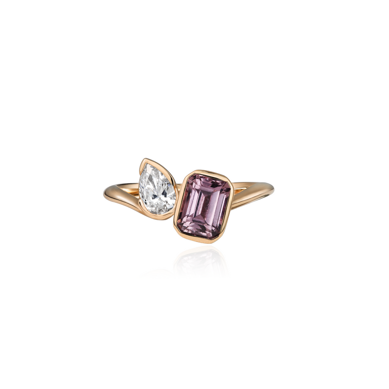 Duet Sapphire & Diamond Ring