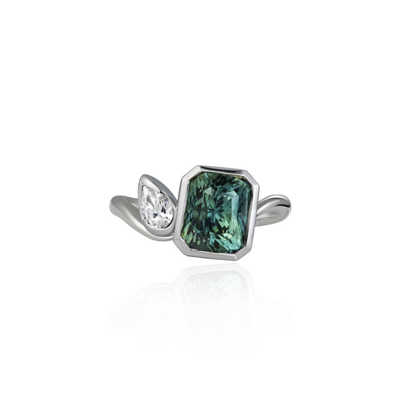 Duet Sapphire & Diamond Ring
