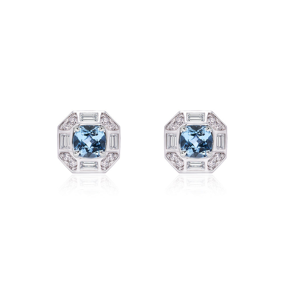Deco Darling Aquamarine Studs