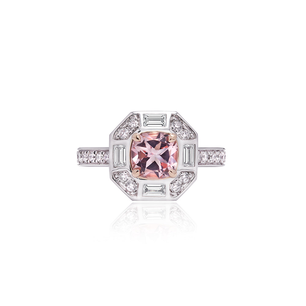 Deco Darling Morganite Ring
