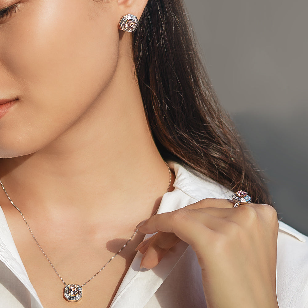 Deco Darling Morganite Necklace