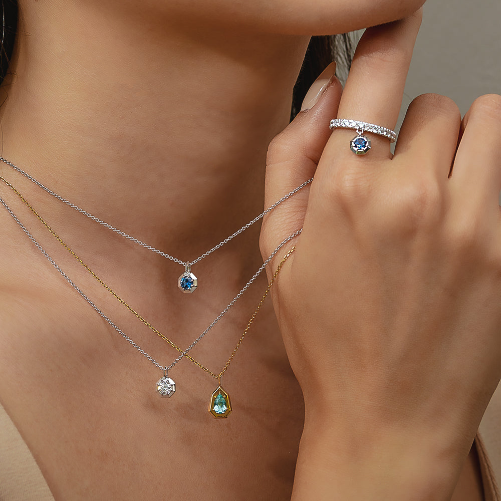 Pocketful of Gems Sapphire Necklace