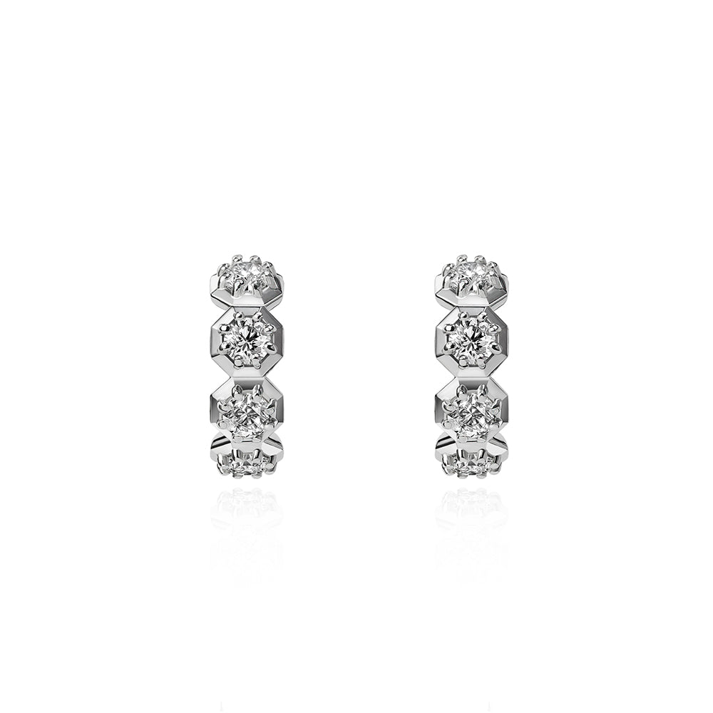 Pocketful of Gems Diamond Hoop Earrings