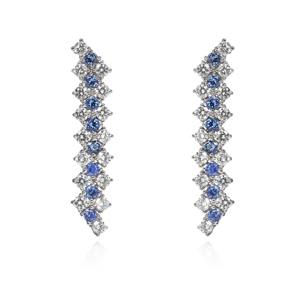 White sapphire 2025 drop earrings