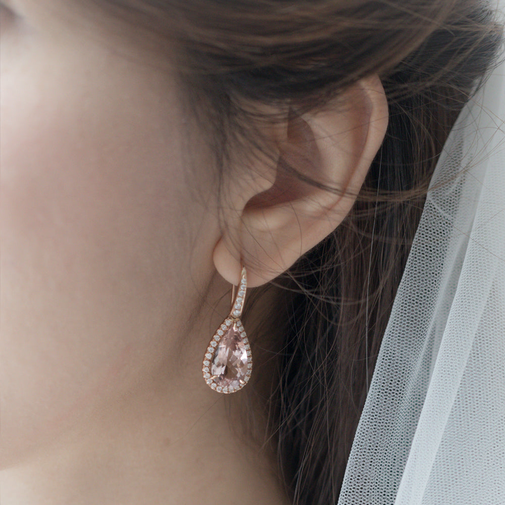 Candlelit Morganite Earrings