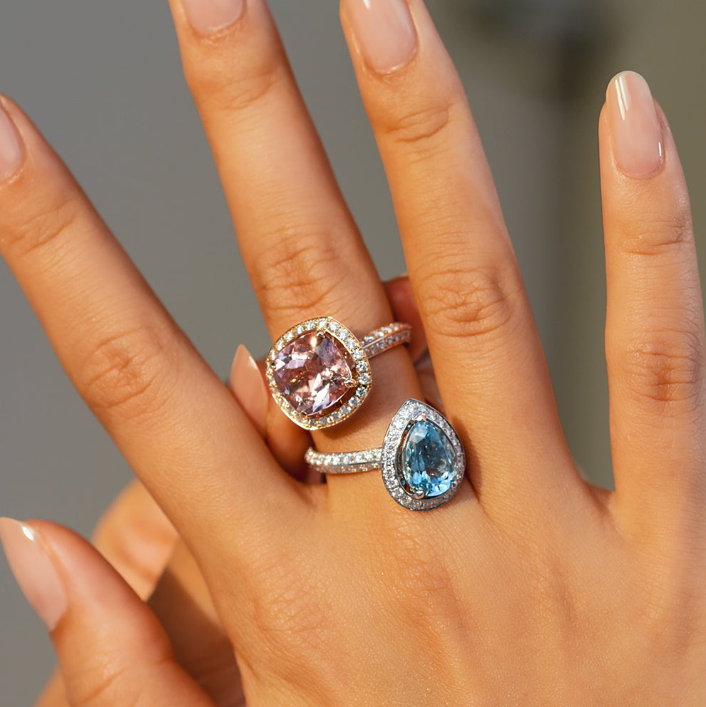 Galle Lights Aquamarine Ring
