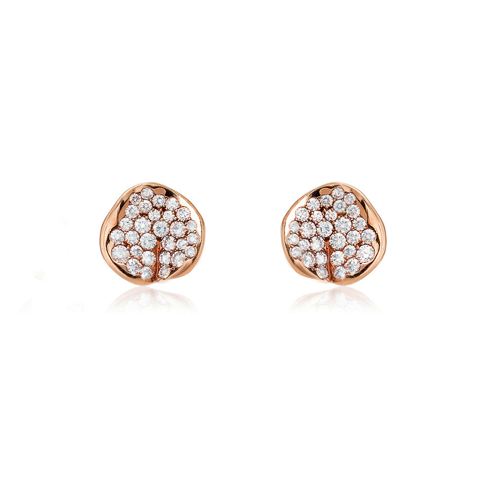 Lotus Diamond Studs
