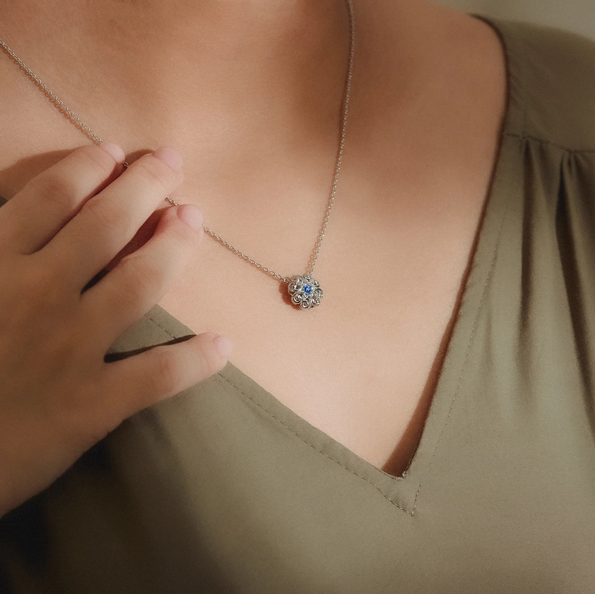 Lovedrops Lucky Sapphire Necklace