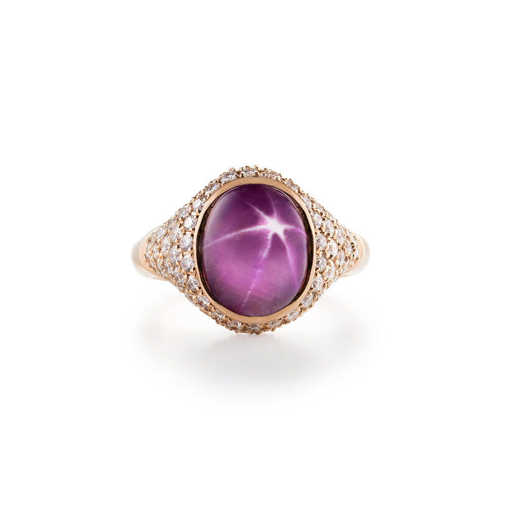 Lunar Reign Sapphire Ring