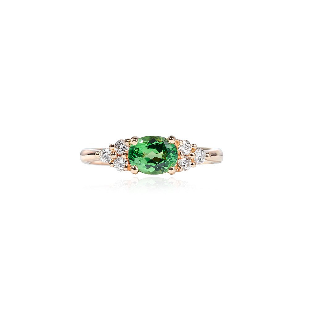 Mirissan Dawn Tsavorite Ring