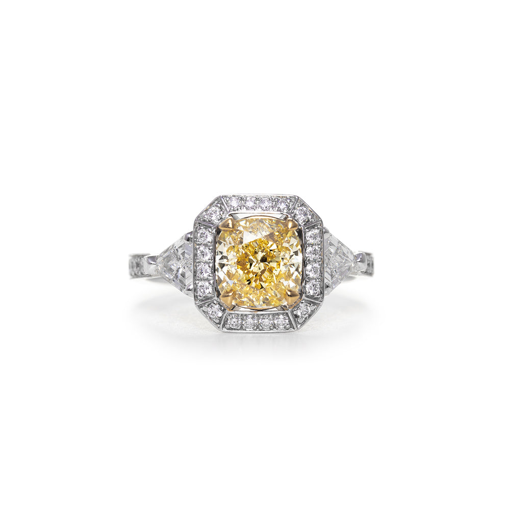 Jazz Age Monument Diamond Ring