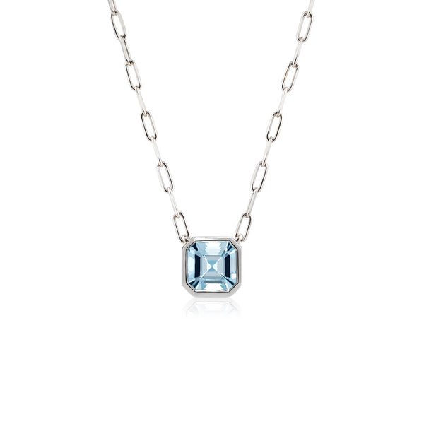 Deco Pop Aquamarine Necklace