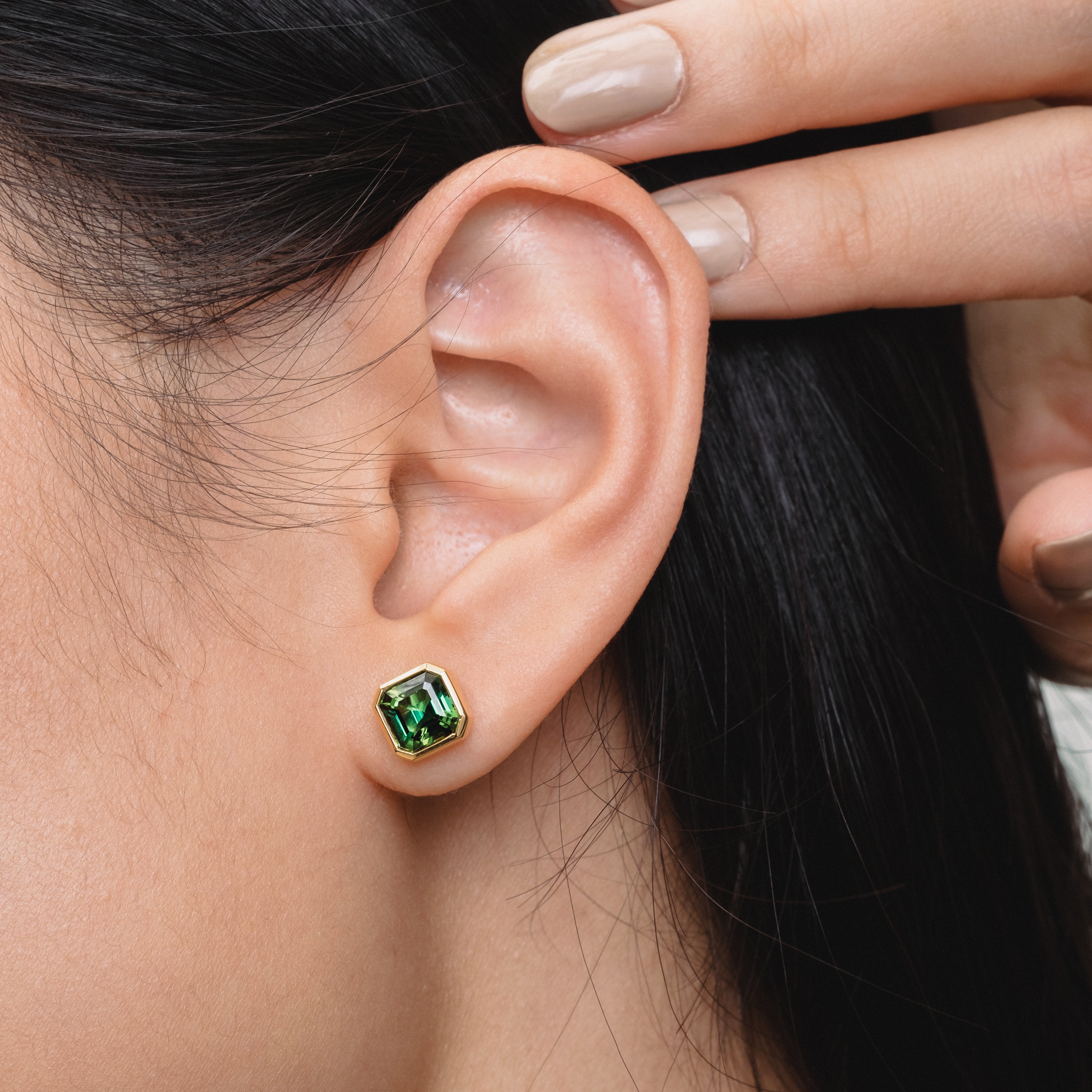 Deco Pop Tourmaline Studs