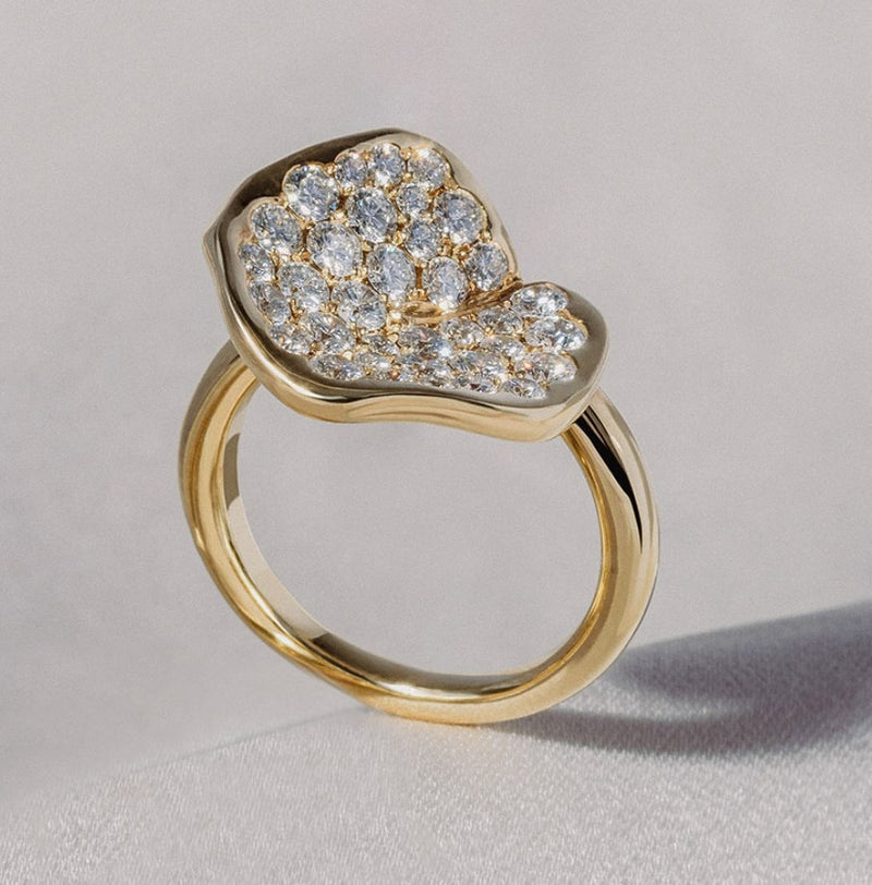 Grand Lotus Diamond Ring